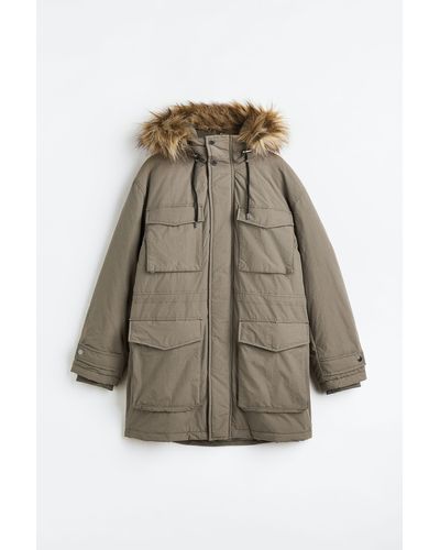 H&M Wasserabweisender wattierter Parka - Natur