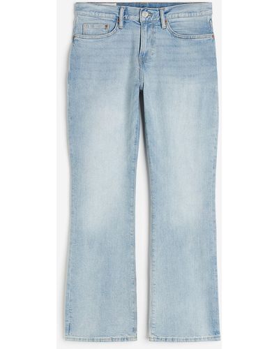 H&M Flared Slim Jeans - Blau