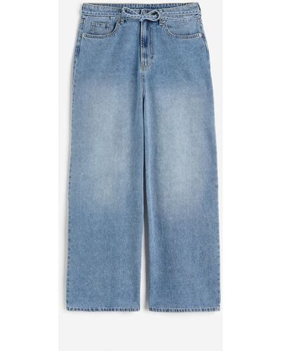 H&M 90s Baggy Regular Jeans - Bleu