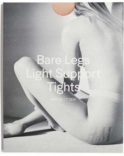 H&M Bare Legs Supportstrumpfhose 7 Denier - Grau