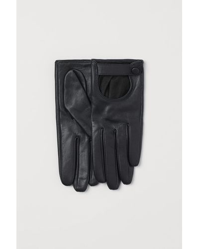 H&M Leren Handschoenen - Zwart