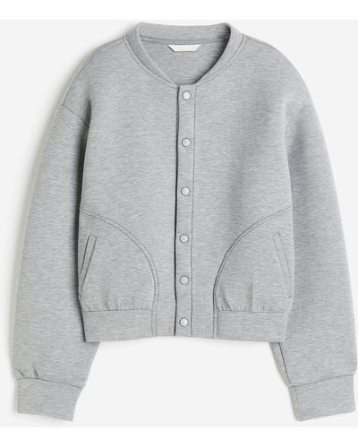 H&M Sweatshirt im Pilotenlook - Grau