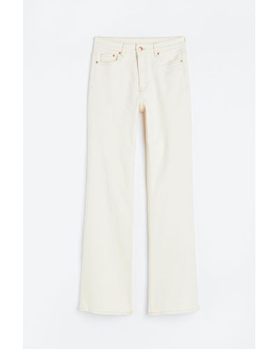 H&M Bootcut High Jeans - Wit