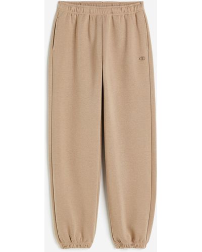 H&M Elastic Cuff Pants - Naturel