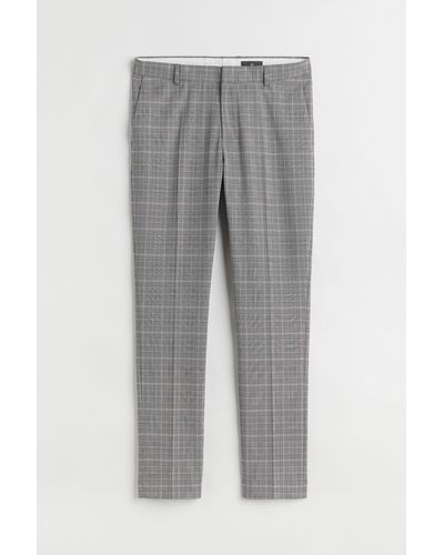 H&M Pantalon de costume Skinny Fit - Gris