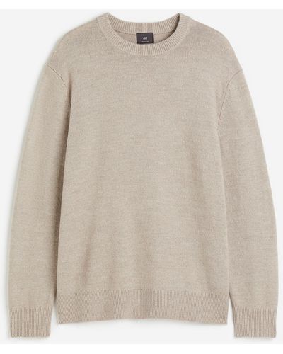 H&M Feinstrickpullover in Regular Fit - Weiß