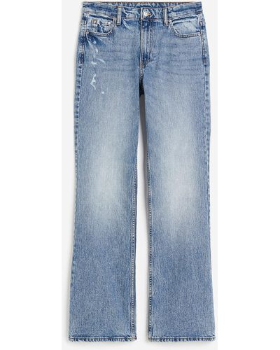 H&M Bootcut High Jeans - Blauw