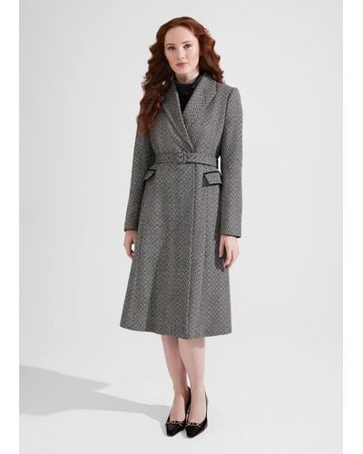 Hobbs Sian Wool Blend Coat - Grey