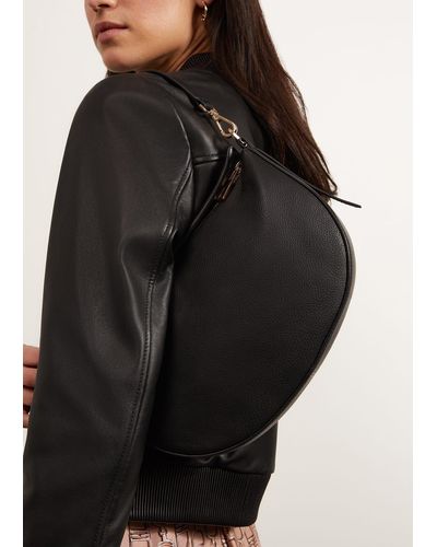 Hobbs Chiswick Leather Shoulder Bag - Black