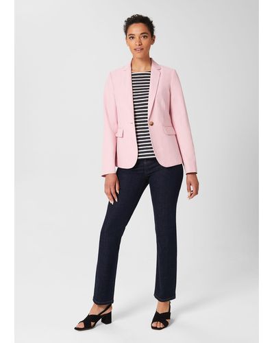 Hobbs Trinity Silk Blend Jacket - Pink