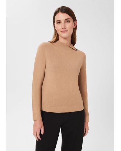 Hobbs Talia Wool Cashmere Sweater - Natural