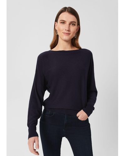 Hobbs Lucia Sweater With Cashmere - Blue