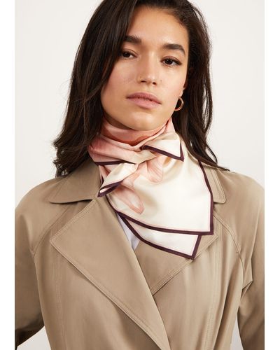 Hobbs Jolie Silk Scarf - Natural