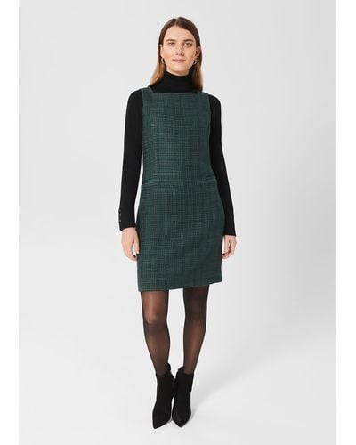 Hobbs Estella Tweed Dress - Green