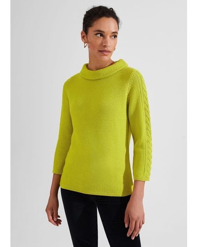 Hobbs Camilla Cable Sweater - Green