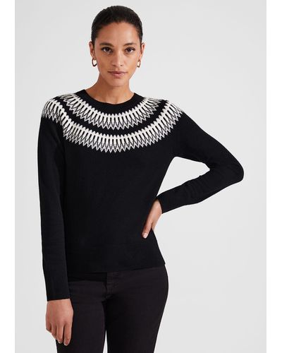 Hobbs Greta Lurex Sweater With Cashmere - Black