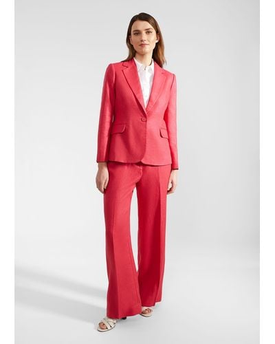 Hobbs Mirabel Linen Jacket - Red