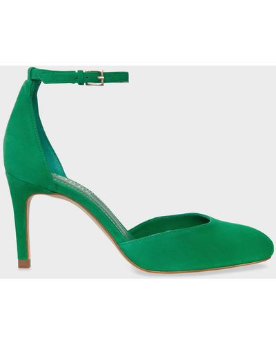 Hobbs Elliya Suede Court Shoes - Green