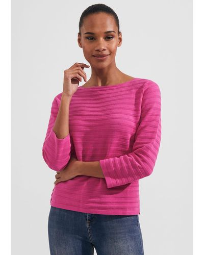 Hobbs Nellie Cotton Sweater - Pink