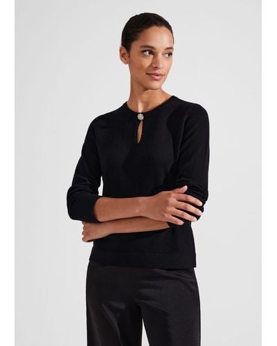 Hobbs Wrenley Sweater With Cashmere - Black
