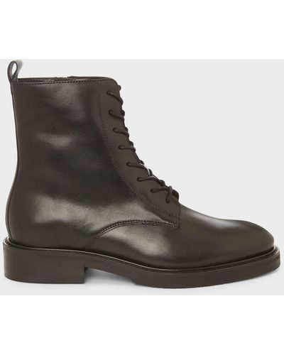 Hobbs Elena Leather Ankle Boots - Black