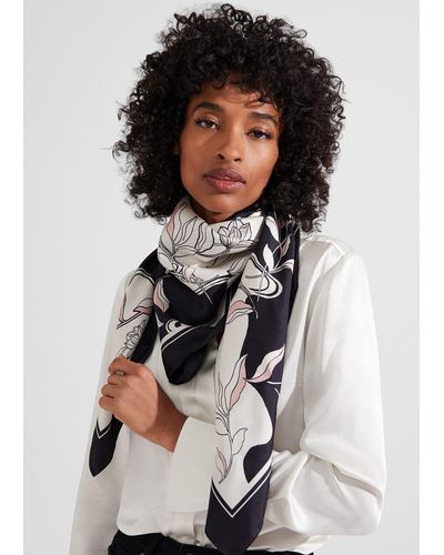 Hobbs Guinevere Silk Scarf - White