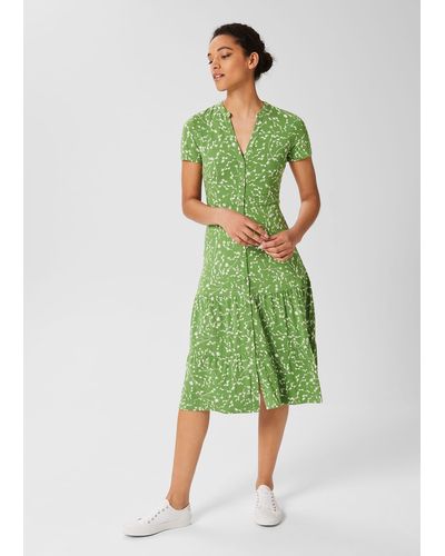 Hobbs Jacinta Jersey Dress - Green