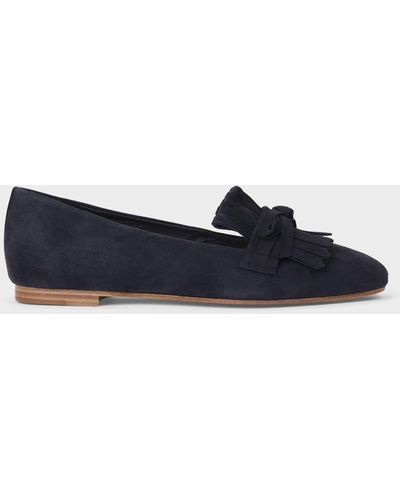 Hobbs Roxanne Suede Loafers - Blue
