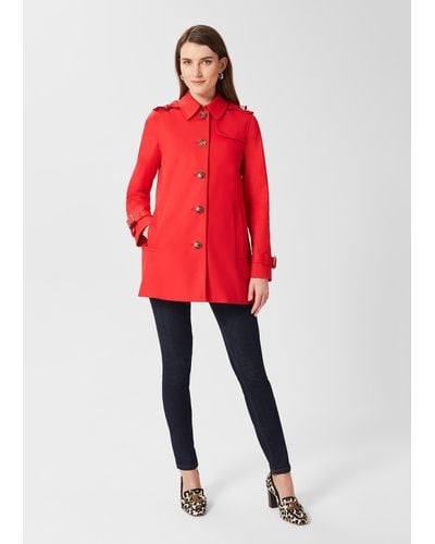Hobbs carron store coat red