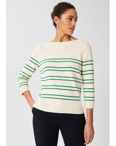 Hobbs June Cotton Sweater - Green