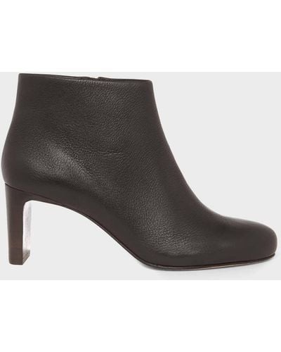 Hobbs Lizzie Leather Ankle Boots - Black