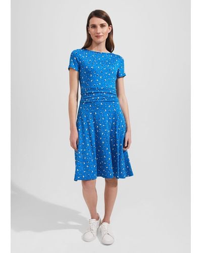 Hobbs Kimmy Jersey Dress - Blue