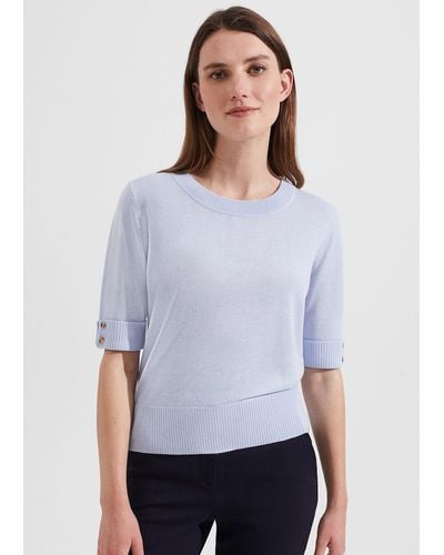 Hobbs Leanne Sweater With Wool - Blue