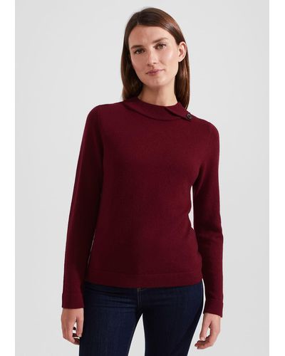 Hobbs Talia Wool Cashmere Sweater - Red