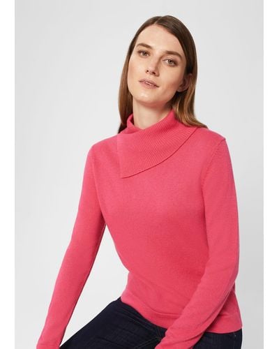 Hobbs Courtney Jumper With Cashmere - Pink