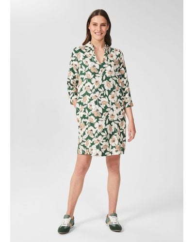 Hobbs Marea Floral Tunic Dress - Green