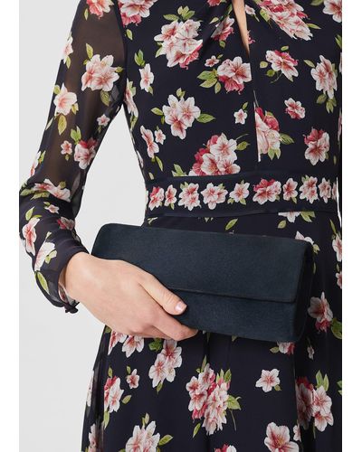 Hobbs navy clutch online bag