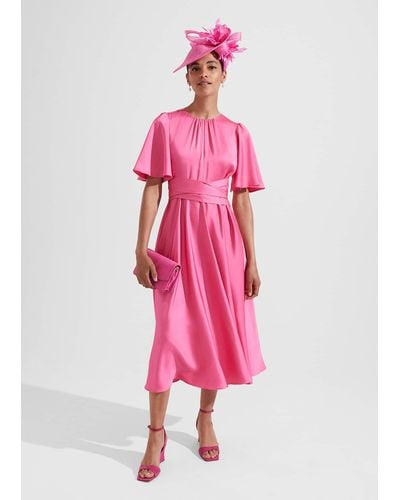 Hobbs Orelia Fit And Flare Dress - Pink