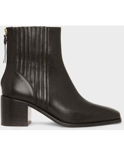 Hobbs Willa Leather Ankle Boot - Black