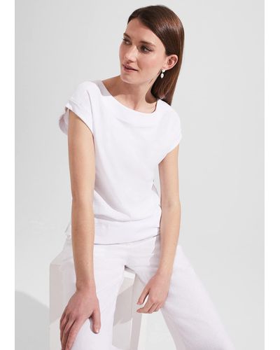 Hobbs Alycia Cotton T-shirt - White
