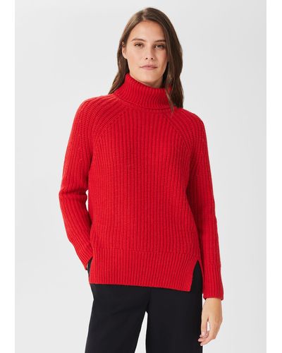 Hobbs Aurelia Sweater With Alpaca - Red