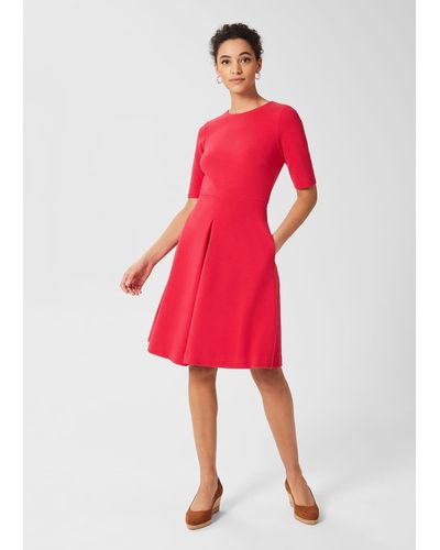 Hobbs Lexia Jersey Dress - Red