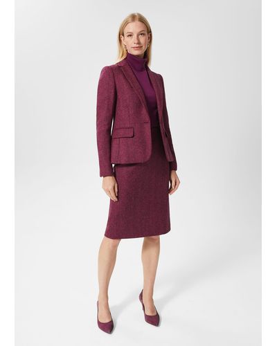 Hobbs Petite Blake Wool Jacket - Red