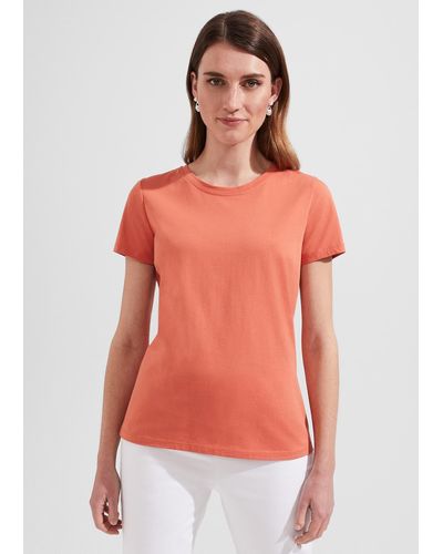 Hobbs Pixie Cotton T-shirt - Orange