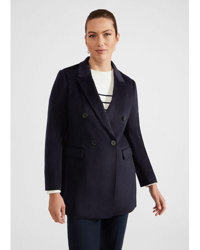 Hobbs Skye Coat With Wool - Blue