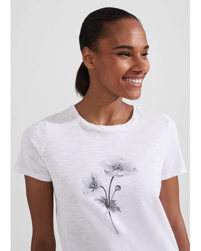 Hobbs Shelby Floral T-shirt - White