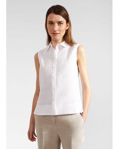 Hobbs Salem Linen Top - White