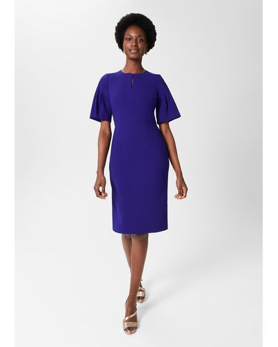 Hobbs Izara Shift Dress - Blue