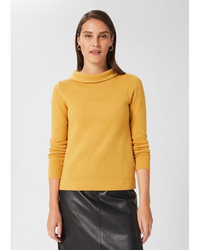 Hobbs Audrey Wool Cashmere Sweater - Yellow