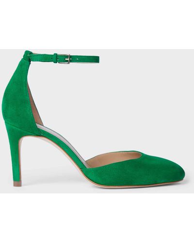 Hobbs Elliya Suede Court Shoes - Green